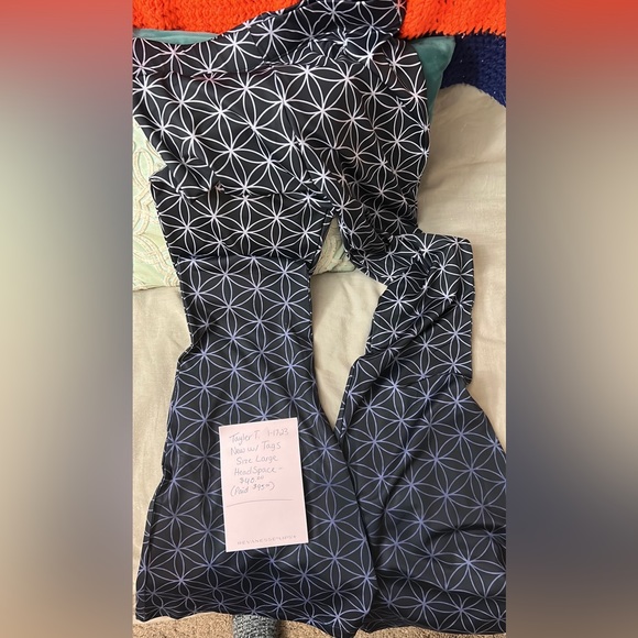 NWT: The Headspace Flower of Life Yoga Flare Pants - Picture 3 of 3